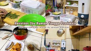 AKTIVITAS PAGI HARI IBU RUMAH TANGGA PRODUKTIF  MASAK MENU SEDERHANA DI DAPUR MINIMALIS #dailyvlog