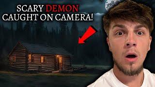 Our SCARY DEMON Encounter Caught On Camera - Haunted Cabin In The Woods FULL MOVIE