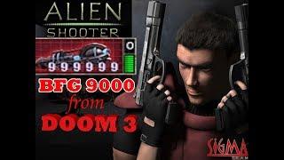 Alien Shooter. Secret weapon BFG 9000 from DOOM 3