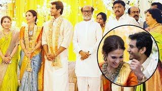 Rajinikanth Daughter Soundarya And Vishagan Vanangamudis Pre-Wedding Reception In Chennai