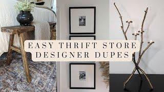 DIY Designer Dupes  EASY Home Decor Thrift Makeovers