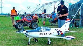 AMAZING BIG RC SIAI SF-260 U.S. AIR FORCE SCALE MODEL AIRPLANE FLIGHT DEMONSTRATION