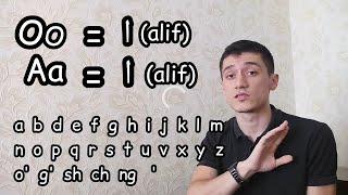 Learning Uzbek Uzbek alphabet Uzbek language  Özbekçe öğrenme Özbek alfabesi Özbek dili