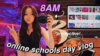 productive online school vlog