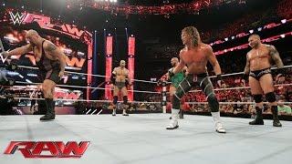 Orton Ryback Cesaro & Ziggler vs. Sheamus Big Show Owens & Rusev Raw Aug. 24  2015