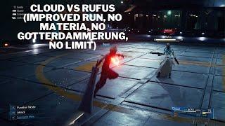 FF7 Remake Cloud Vs Rufus Hard Mode Improved Run No Materia No Gotterdammerung No Limit
