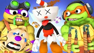 CUPHEAD vs TMNT 2 INKWELL ISLE 3D Animation Teenage Mutant Ninja Turtles