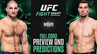 UFC Fight Night Strickland vs. Magomedov Full Card Preview and Predictions