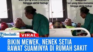 Momen Haru Nenek yang Setia Rawat Kakek Saat Sakit di RS