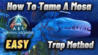 ARK Survival Ascended How To Tame A Mosasaurus EASY