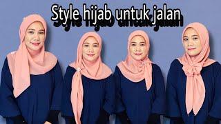 Tutorial hijab segi empat cantik untuk jalankerja  #subscribe #hijabfashionstyle #hijabtutorial