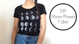 DIY MOON PHASES T-SHIRT BRANDY MELVILLE INSPIRED  Holographic Line