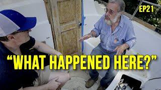 EXPERT HELP Fixing a propane locker & sailboat steering  - EP21 Ran-day #sailboatrefit