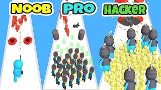 NOOB versus PRO versus HACKER in They Are Coming  New Game  All Levels