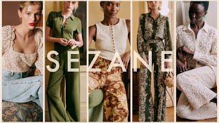 Spring wardrobe with SEZANE  NYC store Sezane Haul try-on Pre-spring collection