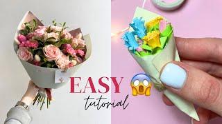 DIY Paper Flower BOUQUET  Tutorial  Origami  How to Make Flowers #tutorial #easy #diy #trending