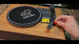 Amazon Danfi Audio TE-2018 Upgraded Retro Vinyl Turntable Record Player w Bluetooth Unboxing Review