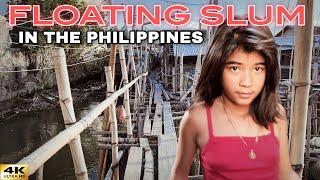 Life in a Floating Slum in Cavite City Philippines 4K