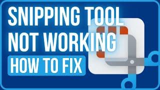 FIX WINDOWS 11 SNIPPING TOOL NOT WORKING 2023  How to Fix Snip And Sketch Not Working