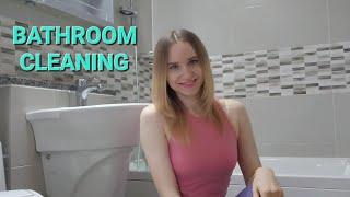 ASMR CLEAN WITH ME BATHROOM CLEANING