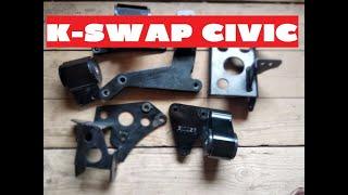 K-swap Honda Civic для начинающих.Подушки для свапа к-серии.