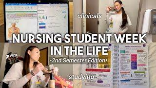 NURSING SCHOOL WEEK IN THE LIFE  2 clinicals first psych exam study guide unboxing…