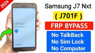 Samsung J7 Nxt Frp Unlock   J701F  Google Account Bypass Without Pc New Trick Android 9.0 100% Ok