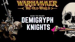 Speedpainting Demigryph Knights- a Warhammer The Old World  tutorial