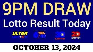 Lotto Result Today 9pm Draw October 13 2024 Swertres Ez2 PCSO Live Result