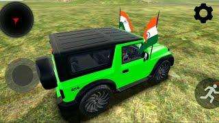 Modified Mahindra Thar  Indian Car Simulator 3D   Thar wala  Thar wala video   Android 