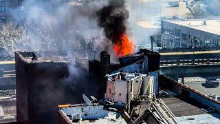 **BRONX 3rd ALARM** FDNY Battles Fire on All Floors of a Multiple Dwelling  BX Box 3709 