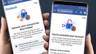 How to Unlock Facebook Account 2024  Facebook Account Locked how to Unlock 2024