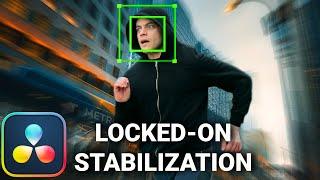 LOCKED-ON STABILIZATION EFFECT  Davinci Resolve Tutorial