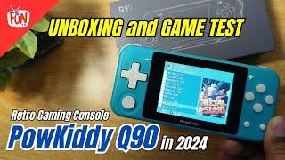 Unboxing PowKiddy Q90 in 2024  Retro Gaming Console  Game Test