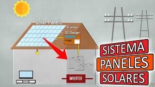 Sistema de paneles solares para el hogar  Cómo funciona?