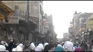 شام دمشق مظاهرة طلابية في حي الميدان ج2