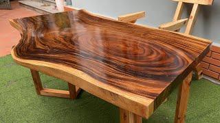 Mesmerizing Woodworking Crafting a Gorgeous Family Furniture Set.  Fine Furniture Pieces