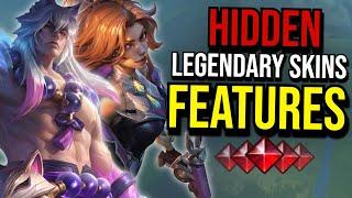 All HIDDEN Legendary Skins Features  League of Legends