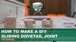 How to make a diy SLIDING DOVETAIL JOINT with a router  TUTORIAL
