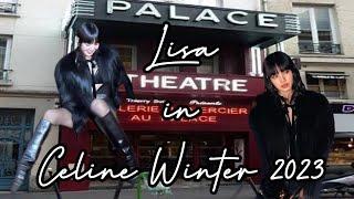 LIsa attended Celine Men Winter 2023 at LE PALACE in Paris.