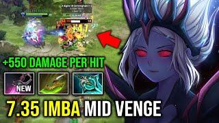 7.35 IMBA MID VENGE 550 Damage Per Hit Universal Carry 160% Crit DMG Khanda Max Item Dota 2