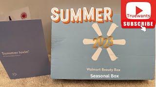 Walmart Summer 2023 Beauty Box 1 of 2 Paid $6.98 Unboxing & Swatches