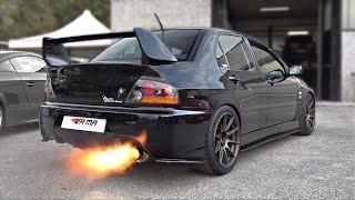 9000rpm Lancer EVO VIII by VA.MA 650+HP feat. Anti-Lag  DYNO PULLS Accelerations Flames & More