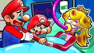 Peach Please wake up - Dont Leave Me..  Funny Animation  The Super Mario Bros. Movie