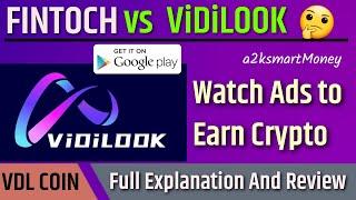 Watch Ads to Earn Crypto FINTOCH Vs ViDiLOOK crypto  Whales  #fintoch #vidilook #usdtearningapp