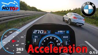 BMW M1000R 2023 - ACCELERATION - Gopro GPS and DRAGY measured