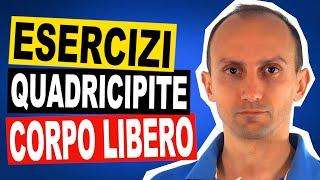 9 Esercizi di Rinforzo del Quadricipite Isometrici con Elastico e Corpo Libero