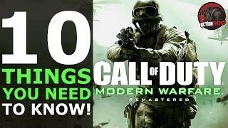 10 Things You Need To Know - COD Modern Warfare REMASTERED INFO RECAP