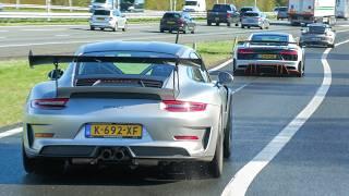 Supercars Accelerating LOUD GT3RS iPE 1000HP+ R8 V10 Aventadors Revuelto 488 Pista M5 F90..