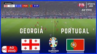 GEORGIA VS PORTUGAL  AO VIVO  UEFA EURO 2024  SIMULAÇÃO E PONTUAÇÃO AO VIVO#portugal#cr7